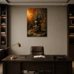 Premium Wall Art Dikey Html Edition – KITCHENNW2005 displayed in a contemporary gallery-inspired room