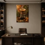 Premium Wall Art Dikey Html Edition – KITCHENNW2006 displayed in a contemporary gallery-inspired room