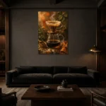 Premium Wall Art Dikey Html Edition – KITCHENNW2006 shown in a warm modern interior