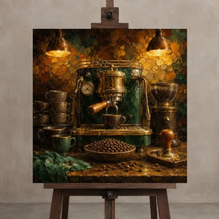 Premium Wall Art Kare Html Edition – KITCHENNW2007 displayed on a studio easel