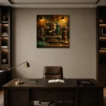 Premium Wall Art Kare Html Edition – KITCHENNW2007 displayed in a contemporary gallery-inspired room