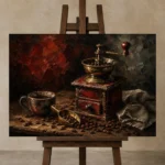 Premium Wall Art Yatay Html Edition – KITCHENNW2010 displayed on a studio easel