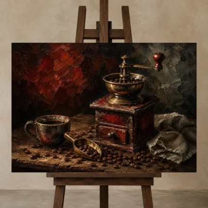 Premium Wall Art Yatay Html Edition – KITCHENNW2010 displayed on a studio easel