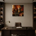 Premium Wall Art Kare Html Edition – KITCHENNW2017 displayed in a contemporary gallery-inspired room