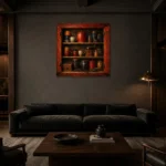 Premium Wall Art Kare Html Edition – KITCHENNW2018 shown in a warm modern interior