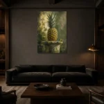 Premium Wall Art Dikey Html Edition – KITCHENNW2031 shown in a warm modern interior