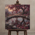 Premium Wall Art Kare Html Edition – KITCHENNW2036 displayed on a studio easel