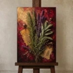 Premium Wall Art Dikey Html Edition – KITCHENNW2040 displayed on a studio easel