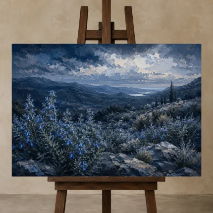 Premium Wall Art Yatay Html Edition – KITCHENNW2048 displayed on a studio easel