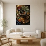 Premium Wall Art Dikey Html Edition – KITCHENNW2051 styled in a refined neutral interior