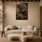 Premium Wall Art Dikey Html Edition – KITCHENNW2051 presented in a sophisticated home setting