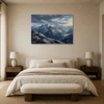 Premium Wall Art Yatay Html Edition – LANDSCAPENW2001 showcased in an elegant minimalist interior