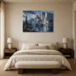 Premium Wall Art Yatay Html Edition – LANDSCAPENW2002 showcased in an elegant minimalist interior