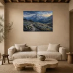 Premium Wall Art Yatay Html Edition – LANDSCAPENW2003 presented in a sophisticated home setting