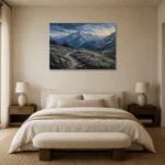 Premium Wall Art Yatay Html Edition – LANDSCAPENW2003 showcased in an elegant minimalist interior
