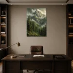 Premium Wall Art Dikey Html Edition – LANDSCAPENW2004 displayed in a contemporary gallery-inspired room