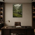 Premium Wall Art Dikey Html Edition – LANDSCAPENW2005 displayed in a contemporary gallery-inspired room