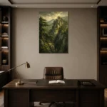 Premium Wall Art Dikey Html Edition – LANDSCAPENW2006 displayed in a contemporary gallery-inspired room