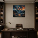 Premium Wall Art Kare Html Edition – LANDSCAPENW2007 displayed in a contemporary gallery-inspired room