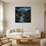 Premium Wall Art Kare Html Edition – LANDSCAPENW2009 styled in a refined neutral interior