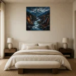 Premium Wall Art Kare Html Edition – LANDSCAPENW2009 showcased in an elegant minimalist interior