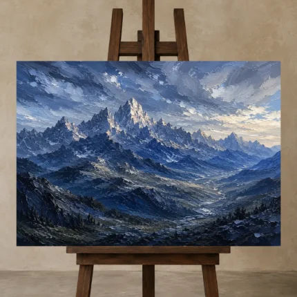 Premium Wall Art Yatay Html Edition – LANDSCAPENW2010 displayed on a studio easel