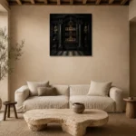 Premium Wall Art Kare Html Edition – NM3-BLK-CS-S-005 presented in a sophisticated home setting
