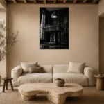 Premium Wall Art Dikey Html Edition – NM3-BLK-CS-V-004 presented in a sophisticated home setting