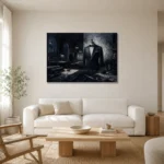 Premium Wall Art Yatay Html Edition – NM3-BLK-MT-H-001 styled in a refined neutral interior