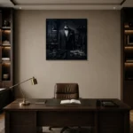 Premium Wall Art Kare Html Edition – NM3-BLK-MT-S-001 displayed in a contemporary gallery-inspired room