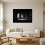 Premium Wall Art Yatay Html Edition – NM3-BLK-NT-H-002 styled in a refined neutral interior