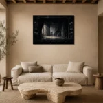 Premium Wall Art Yatay Html Edition – NM3-BLK-NT-H-002 presented in a sophisticated home setting