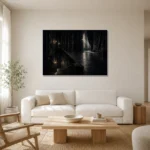 Premium Wall Art Yatay Html Edition – NM3-BLK-NT-H-004 styled in a refined neutral interior
