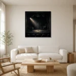 Premium Wall Art Kare Html Edition – NM3-BLK-NT-S-001 styled in a refined neutral interior