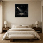 Premium Wall Art Kare Html Edition – NM3-BLK-NT-S-001 showcased in an elegant minimalist interior