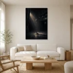 Premium Wall Art Dikey Html Edition – NM3-BLK-NT-V-001 styled in a refined neutral interior