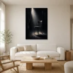 Premium Wall Art Dikey Html Edition – NM3-BLK-NT-V-003 styled in a refined neutral interior