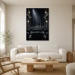 Premium Wall Art Dikey Html Edition – NM3-BLK-NT-V-005 styled in a refined neutral interior
