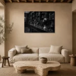 Premium Wall Art Yatay Html Edition – NM3-BLK-OC-H-004 presented in a sophisticated home setting