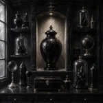 Obsidian Cabinet Obsidian Vessel Black Home Office Wall Art