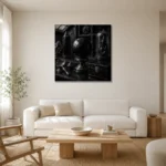 Premium Wall Art Kare Html Edition – NM3-BLK-OC-S-004 styled in a refined neutral interior