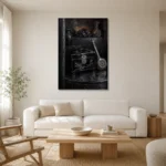 Premium Wall Art Dikey Html Edition – NM3-BLK-OC-V-003 styled in a refined neutral interior