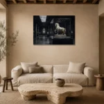 Premium Wall Art Yatay Html Edition – NM3-BLK-SH-H-001 presented in a sophisticated home setting