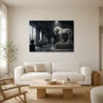 Premium Wall Art Yatay Html Edition – NM3-BLK-SH-H-003 styled in a refined neutral interior