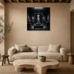 Premium Wall Art Kare Html Edition – NM3-BLK-SH-S-001 presented in a sophisticated home setting