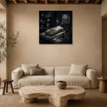 Premium Wall Art Kare Html Edition – NM3-BLK-SH-S-004 presented in a sophisticated home setting