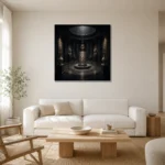Premium Wall Art Kare Html Edition – NM3-BLK-SH-S-005 styled in a refined neutral interior