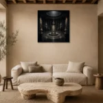 Premium Wall Art Kare Html Edition – NM3-BLK-SH-S-005 presented in a sophisticated home setting