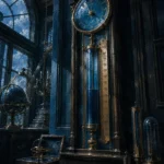 Azure Threshold Blue Glass Barometer Blue Study Wall Art