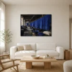 Premium Wall Art Yatay Html Edition – NM3-BLU-ID-H-001 styled in a refined neutral interior